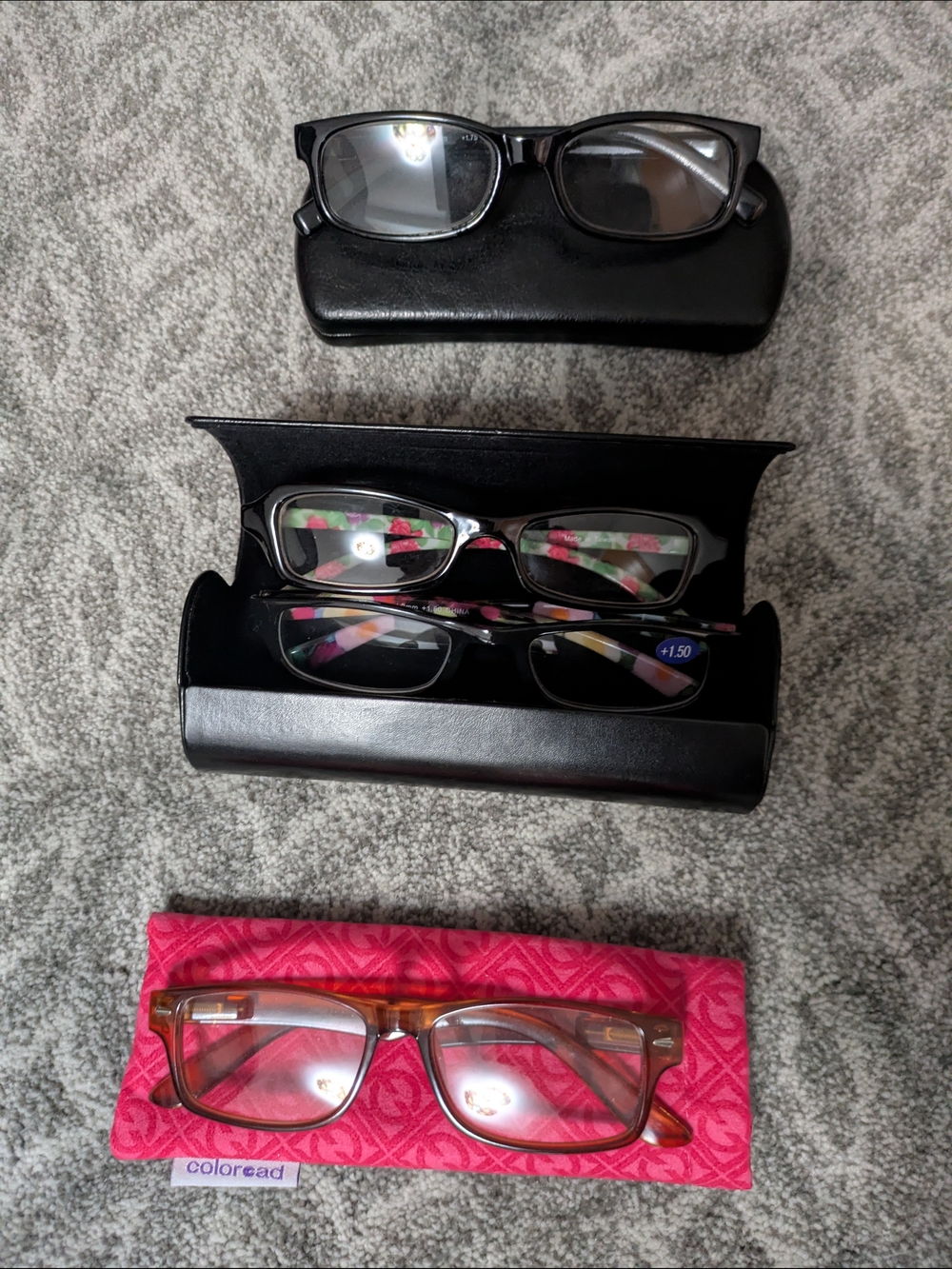 Reading Glasses Trio – Black, Multicolor, Brown
